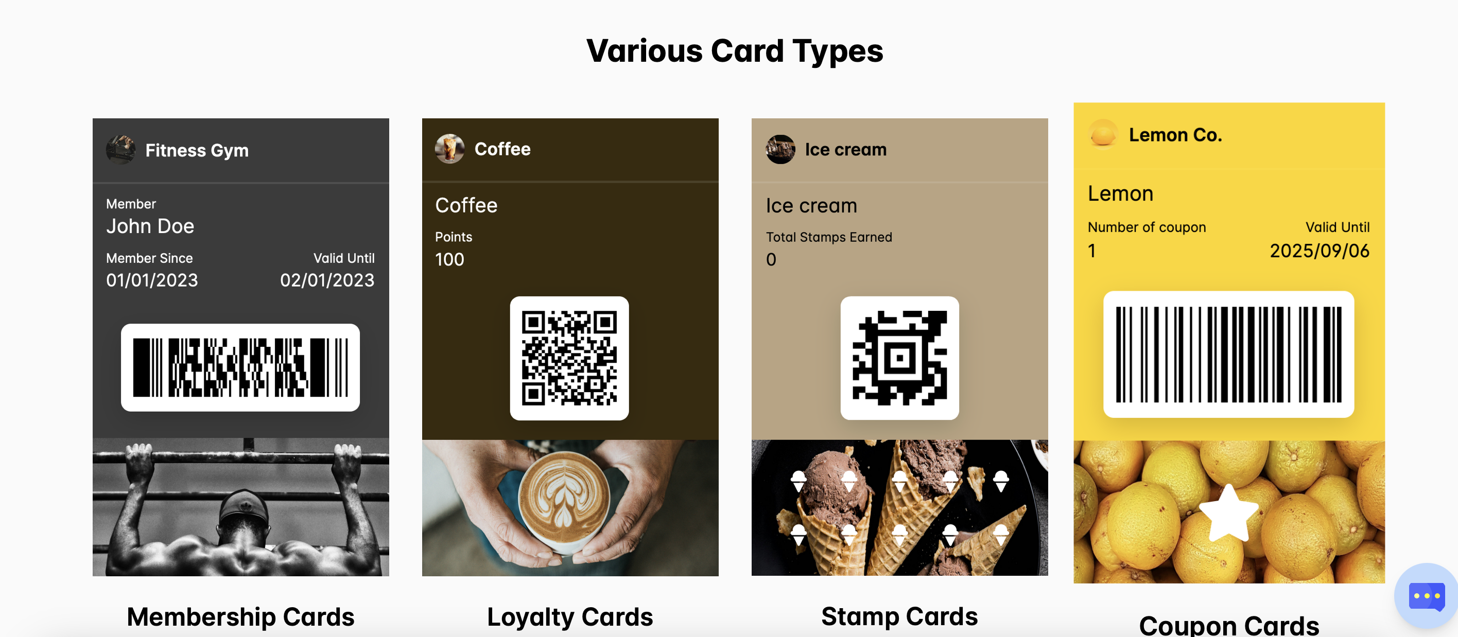 Customizable Digital Membership & Points Management Cards